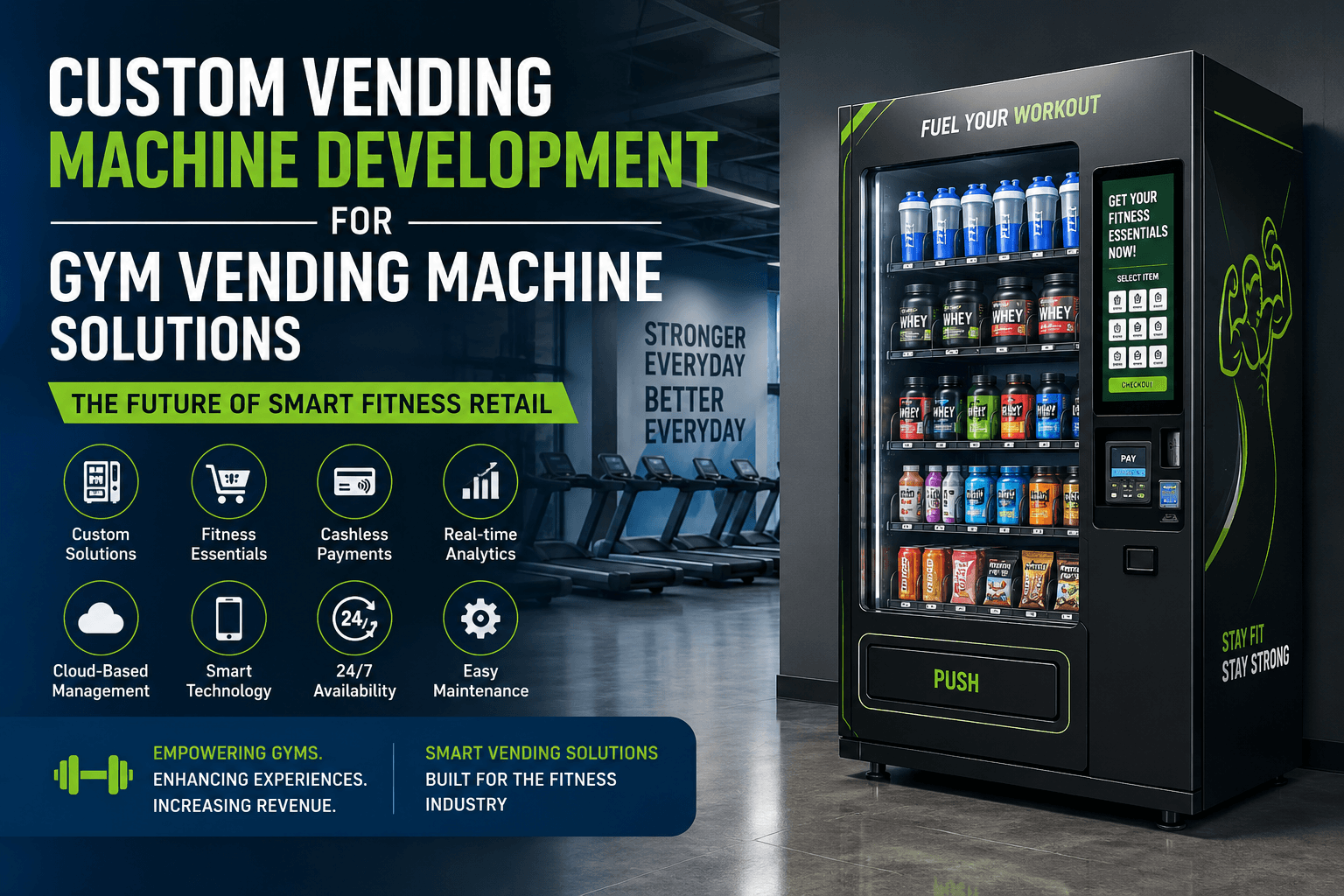Custom Vending Machine Development for Gym Vending Machine Solutions: The Future of Smart Fitness Retail