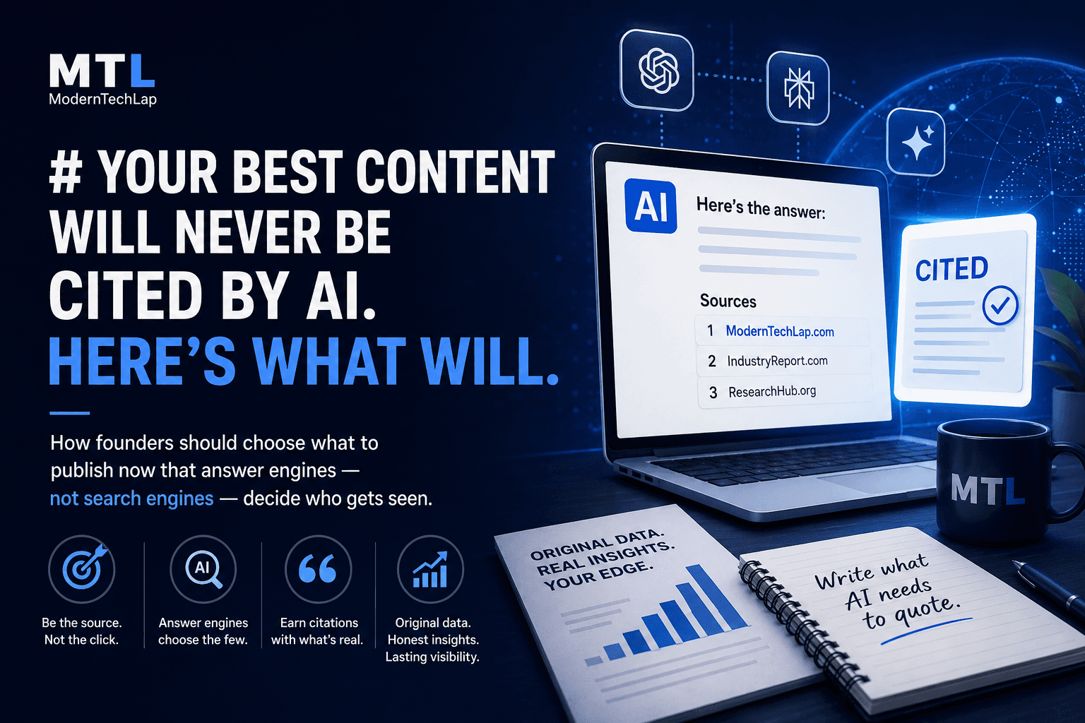 How founders should choose what to publish now that answer engines - not search engines - decide who gets seen