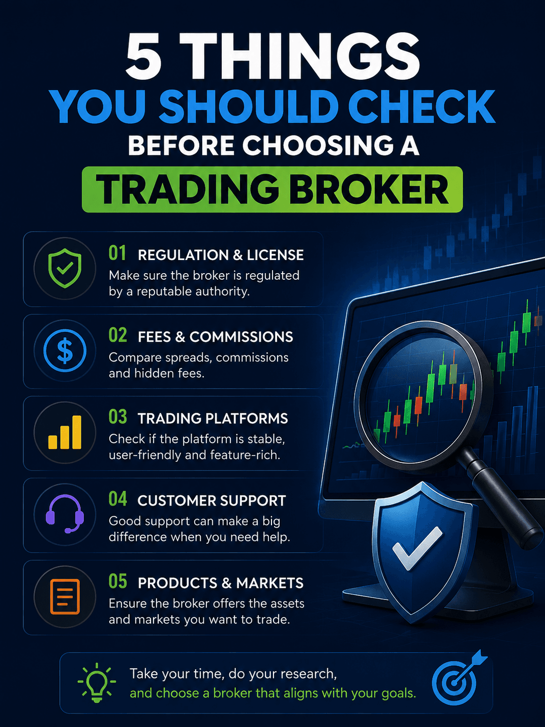 5 Things You Should Check Before Choosing a Trading Broker