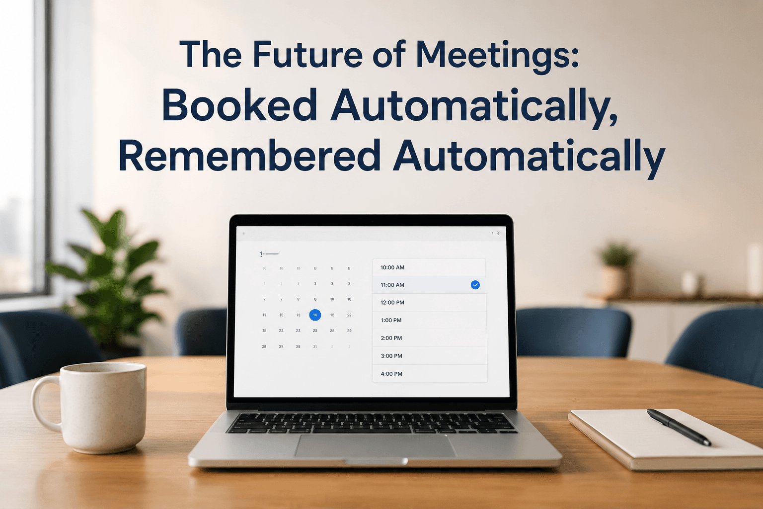 The Future of Meetings: Booked Automatically, Remembered Automatically
